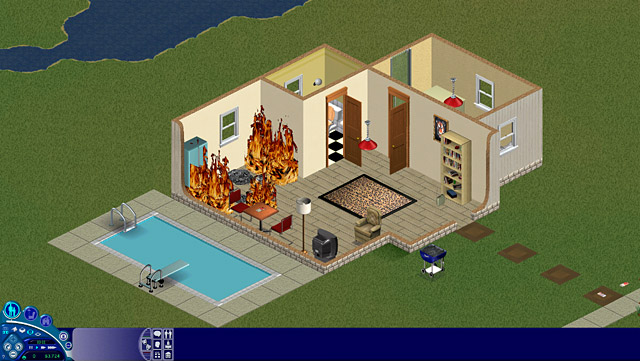 火事になった自宅